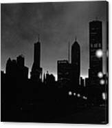 Glowing Chicago Sunset Canvas Print