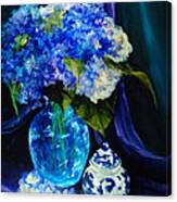 Glowing Hydrangeas Canvas Print