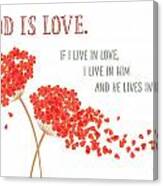 God Is Love. Canvas Print