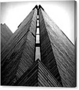 Goddard Stair Tower - Black And White Canvas Print