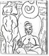 Goddess Sketch 5 Canvas Print