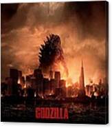 Godzilla 2014 Canvas Print