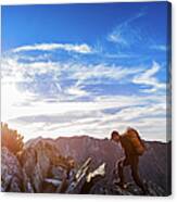 Going For The Summit Canvas Print