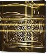 Gold Chrome Abstract Canvas Print