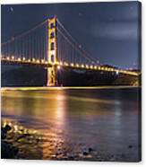 Golden Gate Bridge And Skyline Of San Canvas Print