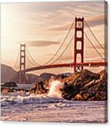 Golden Gate Bridge From Baker Beach Canvas Print