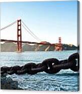Golden Gate Bridge With Chain Canvas Print