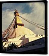 Golden Stupa Canvas Print