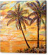 Golden Tropics Canvas Print