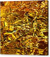 Golden Water Abstract. Feng Shui Canvas Print