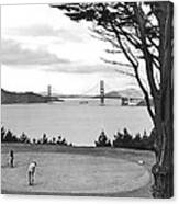 Golf With View Of Golden Gate Canvas Print