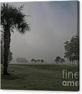 Golfing In The Fog Canvas Print