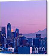 Good Evening Seattle Canvas Print