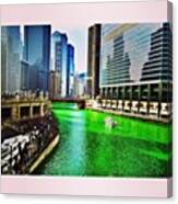 Got To See The River Dyed Green For Canvas Print