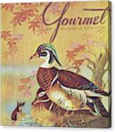 Gourmet Cover Of Wood Ducks Canvas Print