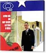 Gq Cover Of President Lyndon B. Johnson Canvas Print