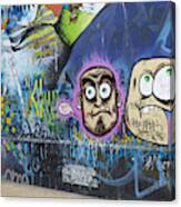 Graffiti Wall Art In Valparaiso, Chile Canvas Print