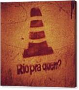 Grafite No Rio. #riodejaneiro #rj #rio Canvas Print