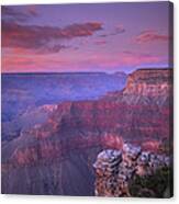 Grand Canyon South Rim From Pima Point Canvas Print