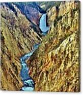 Grand Cayon Of The Yellowstone River Canvas Print