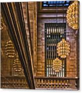 Grand Central Terminal Chandeliers Canvas Print