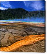 Grand Prismatic Spring In Midway Basin Canvas Print