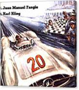 Grand Prix F1 Reims France 1954 Canvas Print