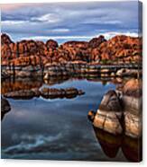 Granite Dells At Watson Lake Arizona 2 Canvas Print