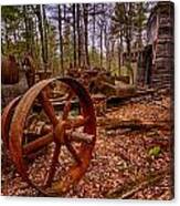 Granite Lathe Abandoned Redstone Quarry Conway Nh Canvas Print