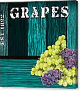 Grape Sign Canvas Print