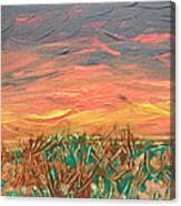 Grassland Sunset Canvas Print