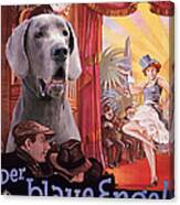 Great Dane Art Canvas Print - Der Blaue Engel Movie Poster Canvas Print