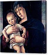 Greek Madonna With Child 1464 Giovanni Bellini Canvas Print
