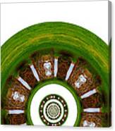 Green Circle Card Canvas Print