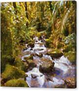 Green Stream Canvas Print