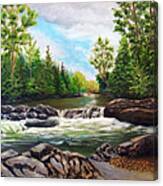 Greenbrier Cascades Canvas Print