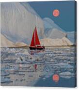 Greenland Night Canvas Print