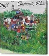 Greetings From Cincinnati Ohio Canvas Print