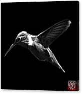 Greyscale Hummingbird - 2054 F Canvas Print