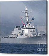 Guided Missile Destroyer Uss Milius Canvas Print