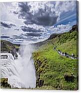 Gullfoss Waterfalls, Iceland Canvas Print