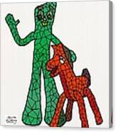 Gumby And Pokey Not For Sale Canvas Print