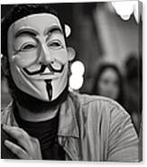Guy Fawkes Mask Canvas Print