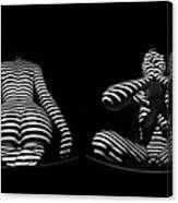 1249-mak Zebra Woman Rear View Striped Sexy Nude Photograph by Chris Maher