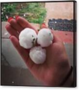 #hail #portales #golfball Canvas Print