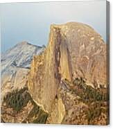 Half Dome At Sunset, Rain In The East Canvas Print