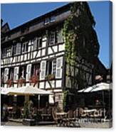 Half-timbered House In Strasbourg 2 Canvas Print