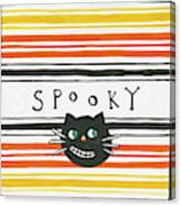 Halloween Spooky Cat Canvas Print