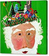 Happy Christmas Santa Canvas Print