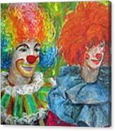 Gemini Clowns Canvas Print